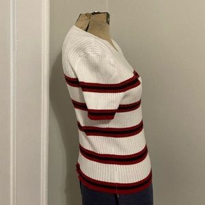 Active USA red black Y2K textured top